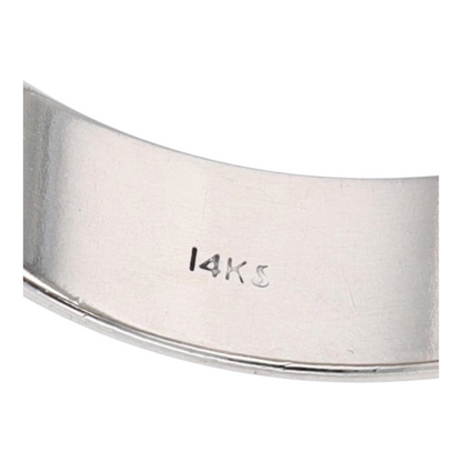 14K White Gold Band