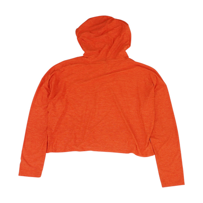 Orange Solid Hoodie Pullover
