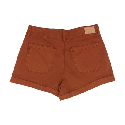 Rust Solid Chino Shorts