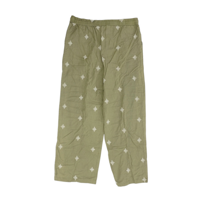 Green Print Pants