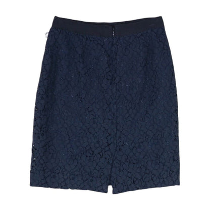 Navy Floral Midi Skirt