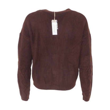 Brown Cardigan Sweater