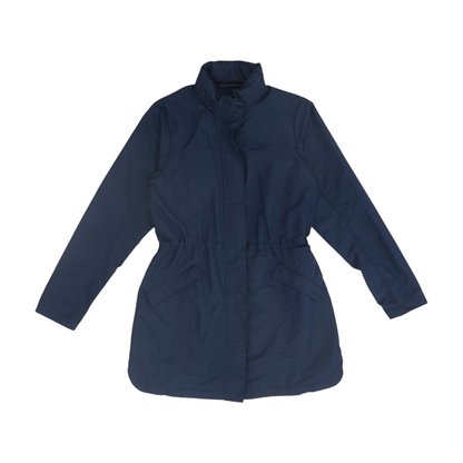 Navy Solid Rain Coat