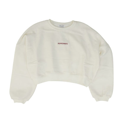 Ivory Embroidery Detail Sweatshirt