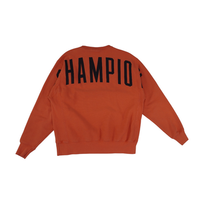 Coral Solid Sweatshirt Pullover
