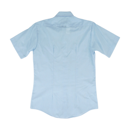 Blue Check Short Sleeve Button Down