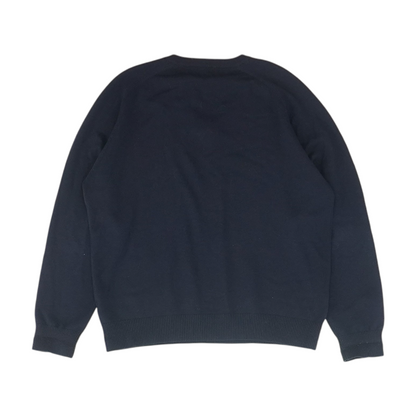 Navy Solid Pullover Sweater