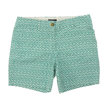 Green Abstract Chino Shorts
