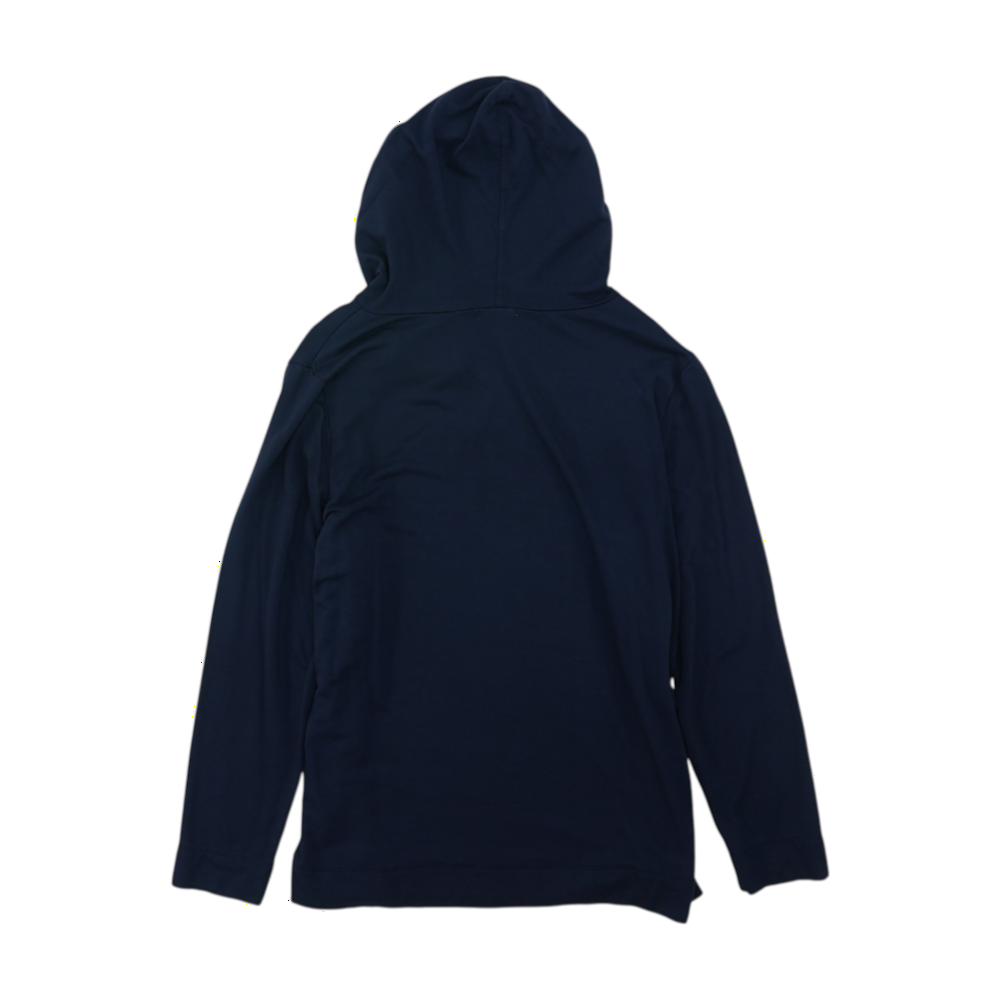 Navy Solid Hoodie Pullover