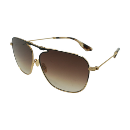 Gold Zander Fold Aviator Sunglasses