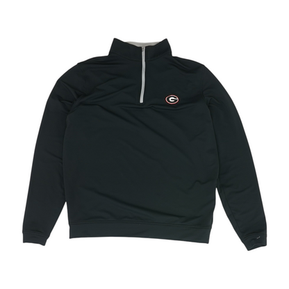Black Georgia Bulldogs Solid 1/4 Zip Pullover