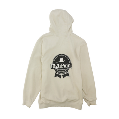 Cream Solid Hoodie Pullover