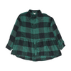 Green Check Flannel Button Down