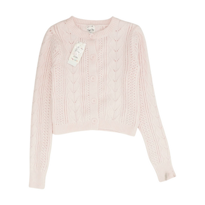 Pink Cardigan Sweater