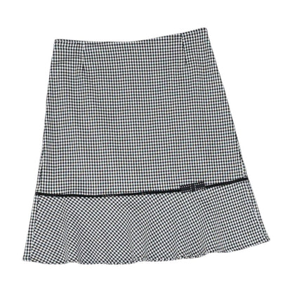 Black Check Mini Skirt