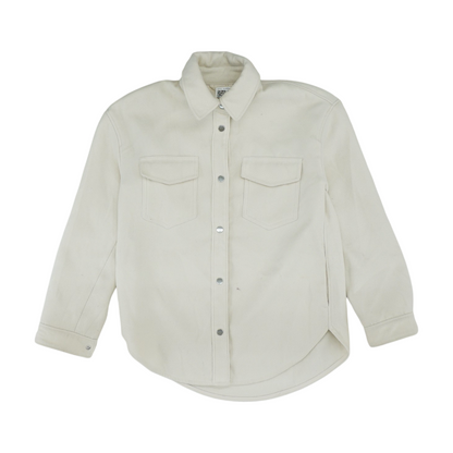 Beige Solid Jacket