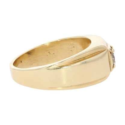 1 Ct 14K Gold Round Diamond Prong Mounted Ring
