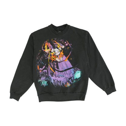 Charcoal Solid Sweatshirt Pullover