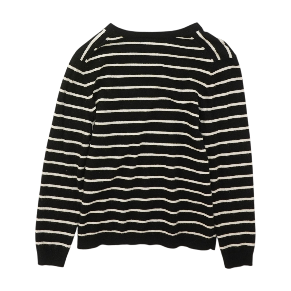 Black Striped Pullover Sweater