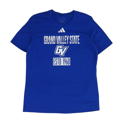 Blue Grand Valley State University Solid Crewneck T-Shirt