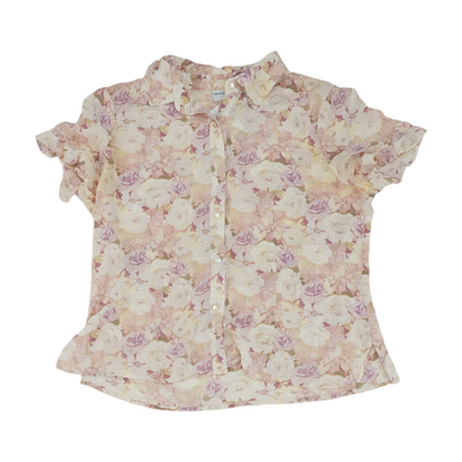 Pink Floral Button Down