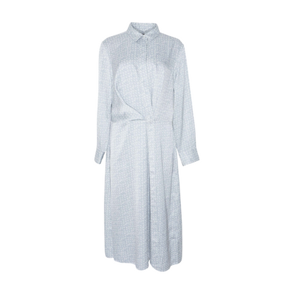 Gray Abstract Midi Dress