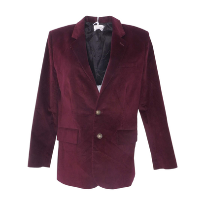 Burgundy Everyday Velvet Blazer