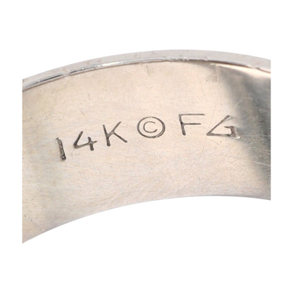 14K Two-Tone Gold Band