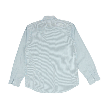Black Striped Long Sleeve Button Down