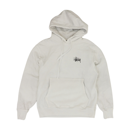 White Solid Hoodie Pullover