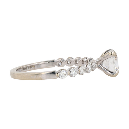 1 1/3 ctw 14K White Gold Diamond Engagement Ring