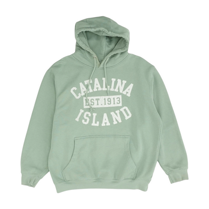 Green Solid Hoodie Pullover