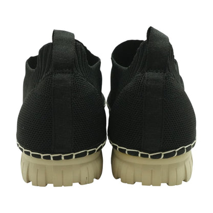 Jiselle Black Slip On Athletic Shoes