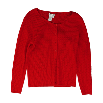 Red Cardigan Sweater