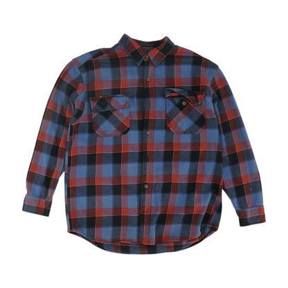 Multi Plaid Flannel Button Down