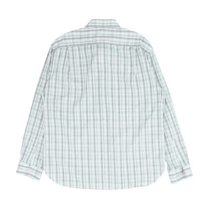 Tan Plaid Long Sleeve Button Down