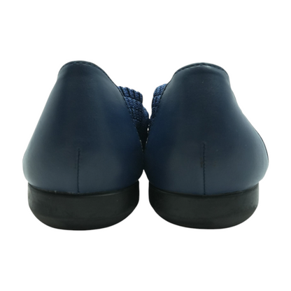 Navy Slip-On Flats
