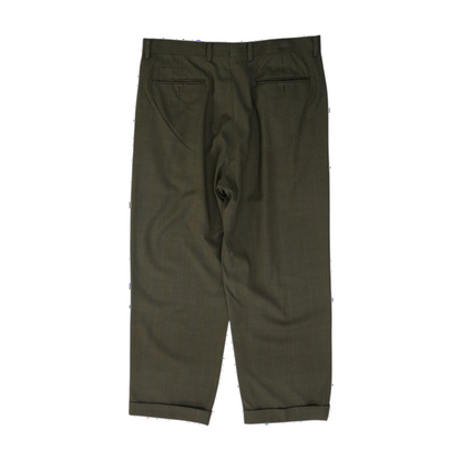 Gray Plaid Regular Pants
