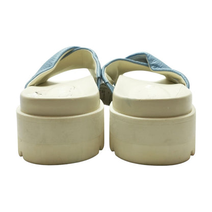 Blue Platform Sandals