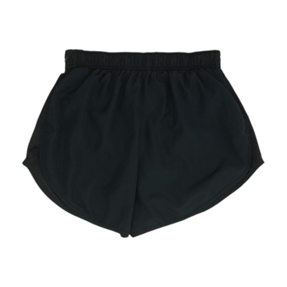 Black Solid Active Shorts