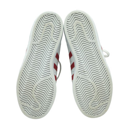 Superstar White/Red Low Top Athletic Shoes