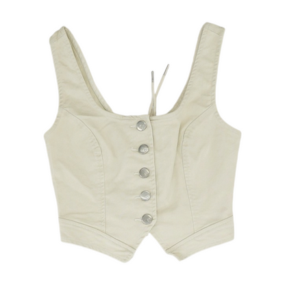 Beige Cropped Blouse