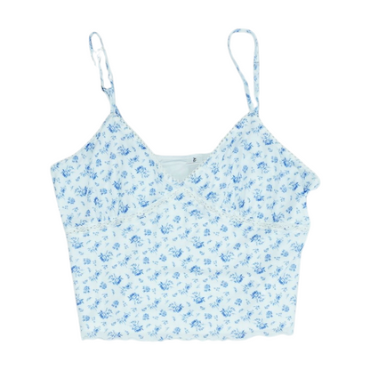 Blue Floral Blouse