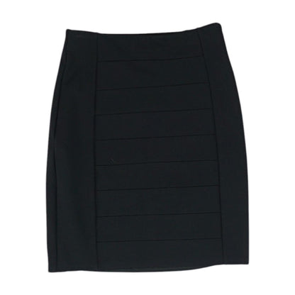 Black Solid Mini Skirt