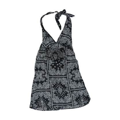 Black Ikat Mini Dress