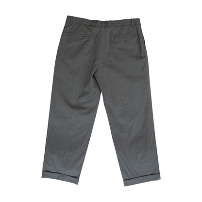 Gray Striped Dress Pants