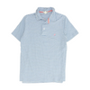 The Beaufort Bonnet Company Blue Striped Short Sleeve Polo – Image 1