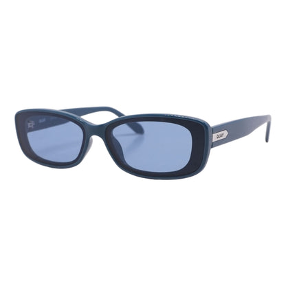 Blue Vibe Check Oval Sunglasses