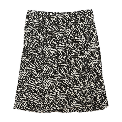 Black Print Midi Skirt