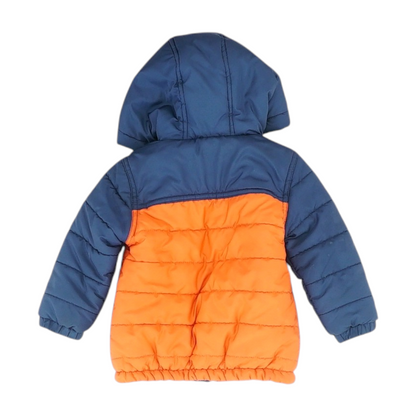 Orange Color Block Jacket